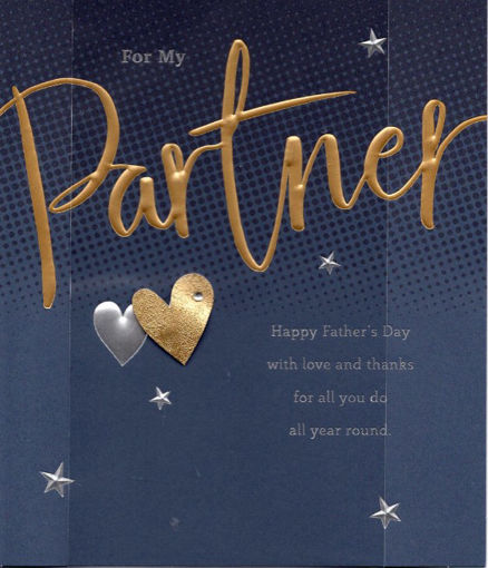 Picture of FOR MY PARTNER HAPPY FATHERS DAY CARD